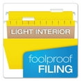 thumbnail image 7 of Pendaflex 81606EE 1/5-Cut Tabs Letter Size Colored Hanging Folders - Yellow (25/Box), 7 of 7