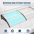 thumbnail image 4 of Garvee 40"x120" Window Awning Canopy Exterior with UV Rain, Snow, Sunlight Protection,Transparent, 4 of 7