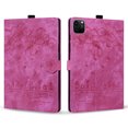 thumbnail image 2 of Case for iPad Air 11 (M3 2025 / M2 2024) iPad Air 4 & 5 10.9 inch (2020/2022) with Stand, Card Slot, Auto Wake/Sleep, Embossed Cat PU Leather Folio Cover with Pen Holder, Rose, 2 of 7