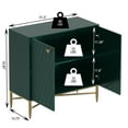thumbnail image 3 of Clihome Modern Accent Storage Cabinet with 2 Doors, Buffet Sideboard, Green, 3 of 6