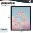 thumbnail image 4 of Stupell Industries Cottage Ferris Wheel & Cotton Candy Sky Black Floating Frame Canvas Art, 17 x 21, by The Prints Vibe, 4 of 8