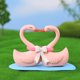 thumbnail image 5 of Naiovety Estatuilla de decoración Cisne Amor Animal Paisaje Artesanía Resina Estatua Simulación Accesorios en miniatura Creativamente Artesanía Rosa Naiovety HA077361-02, 5 of 6
