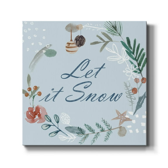 Snowy Christmas IV- Gallery Wrapped Canvas