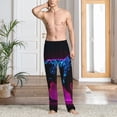 thumbnail image 2 of Sikiie Futuristic Purple Panther A、 Mens Pajama Pants Sleep & Lounge Pants, PJ Bottoms With elastic waistb and Pockets Medium, 2 of 6