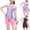 Style3-Pink girl swimsuits, variant on Mceream Girls Swimsuit One Piece Boyleg Bathing Suit Full Coverage Rash Guard Bathing Suit Teen Practice Swimwear with UPF 50 Size 4-14