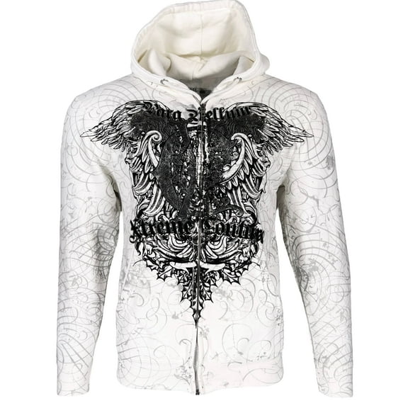 Xtreme Couture by Affliction Men's Zip Up Hoodie Cast Iron