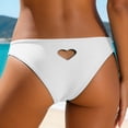 thumbnail image 7 of Rotm Bikini Bottom High Waisted Bikini Bottoms Ruched Tummy Control Swim Bottom Bathing Suits for Women White,L, 7 of 7