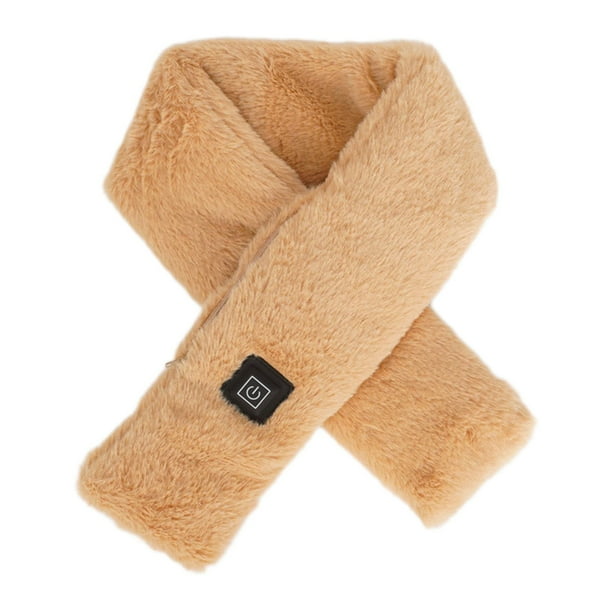 Bufandas de calefacción eléctrica USB Calentador de cuello Almohadilla de calefacción Calor 3 niveles Marrón Colco Bufanda con calefacción eléctrica