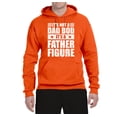 thumbnail image 2 of Wild Bobby, It's Not a Dad Bod, It's a Father Figure Funny Gift Dad, Papa Father's Day, Unisex Graphic Hoodie Sweatshirt, Orange, 2XL, 2 of 3