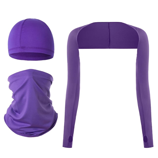 Blouses à Manches Longues pour Femmes, Ensemble de Couvre-Manches de Golf avec Masque de Cyclisme, Protection des Bras Multifonctionnelle pour l'Extérieur
