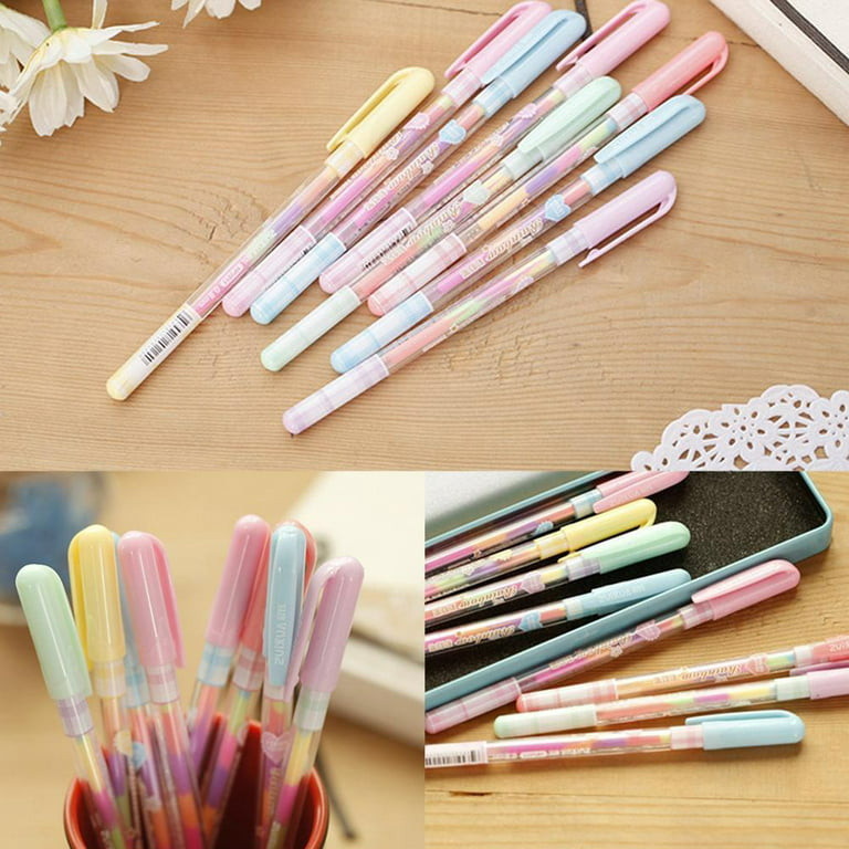 1/20 Pcs Multi Color Rainbow Highlighters Gel Pens Pens Pens Paint