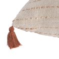 thumbnail image 6 of LR Home White/ Adobe Striped Ombre Farmhouse Flatweave Throw Pillow, 6 of 9