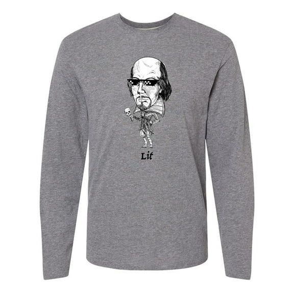 Inktastic Lit Shakespeare bobble Long Sleeve T-Shirt