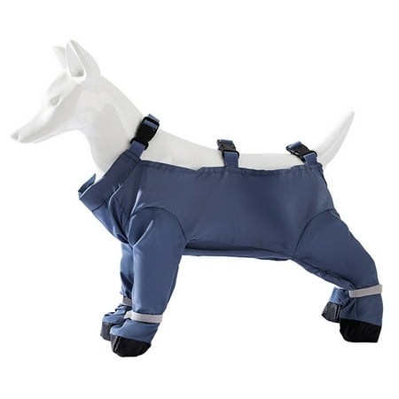 Waterproof Dog Shoes Leggings  Adjustable Suspender Boots for Dogs Snow Rain Hiking Walking Reflective Pet Paw Protector for Small Medium Dogs Outdoor Walking Running Hiking Booties