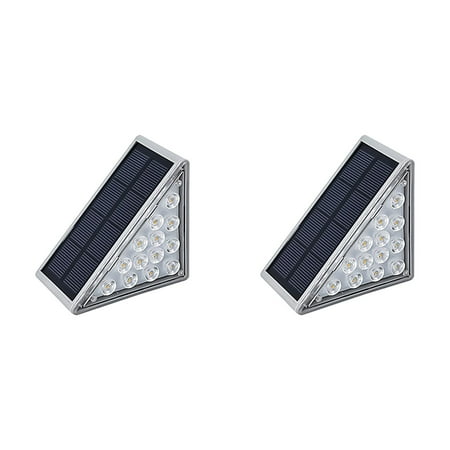 

WalGRHFR Outdoor Decor Solar Step Lights Outdoor Outdoor Step Light Patio Atmosphere Decorative Step Light Solar Stair Light *2Pcs
