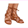 Marc Fisher Suede Lace-up Sandals - Kapre Cognac 6M