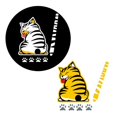 thumbnail image 4 of nanshoudeyi Personality Car Sticker Cute Cartoon Cat Moving Tail Rear Window Wiper Reflective Decals I2X7, 4 of 6