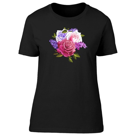 Lilac And Leaves Bouquet Tee Women's -Image by Shutterstock