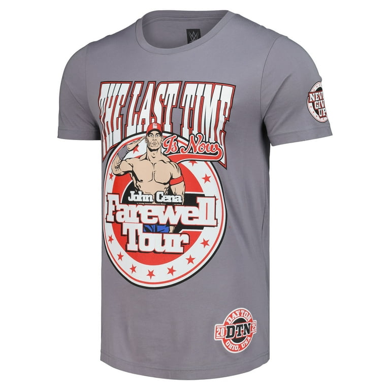 Men's Gray John Cena Farewell Tour 2025 Dayton T-Shirt - Walmart.com