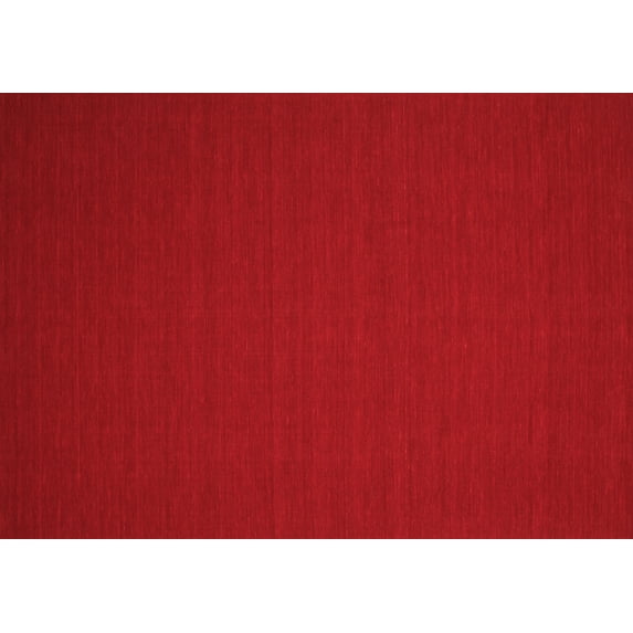 Ahgly Company Indoor Rectangle Abstract Red Contemporary Area Rugs, 7' x 9'