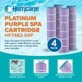 thumbnail image 2 of Hurricane 12 Pack HF7482-04P Platinum Purple Spa Filter Cartridge Replacement, 2 of 8