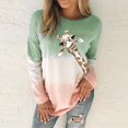 thumbnail image 2 of Sweatshirt pour Femmes Manches Longues Col Rond Pull Ample Décontracté, 2 of 3