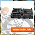 thumbnail image 2 of Bike Basket Rear, Folding Large Capacity Rear Bike Baskets, Collapsible Bicycle Storage Bike Milk Crate Rear Rack,Waterproof Cover for Shopping,Outings,Pets E-Bike Accessories (Black), 2 of 7