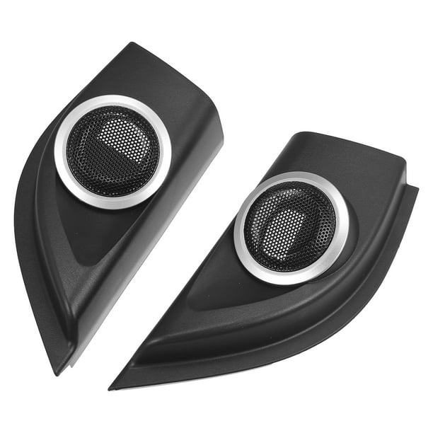 Carro puerta tweeter altavoz panel Tapa Unique Bargains para Honda City 2uds Negro