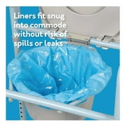 Carex Commode Liner Bags with Absorbent Powder, Disposable and Leakproof, 7 Count