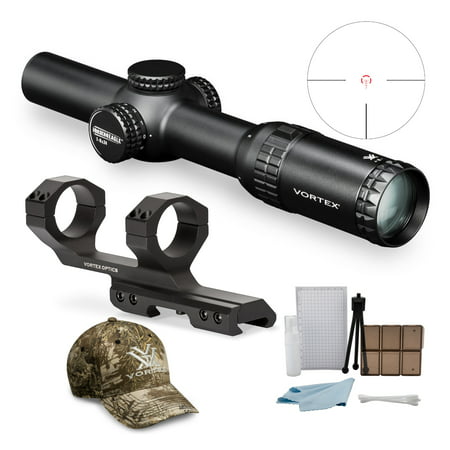 Vortex Strike Eagle 1-6x24 Riflescope with 30mm Cantilever Rings and Cap
