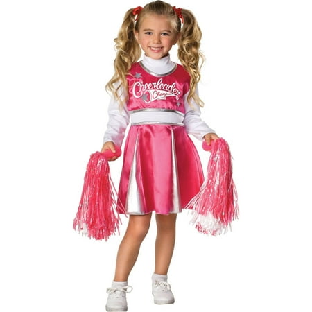 Pink and White Team Spirit Cheerleader Costume for