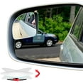 thumbnail image 1 of Ampper Blind Spot Mirror Fan Shaped, HD Glass Frameless Stick on Adjustabe Few Convex Wide Angle Rear View Blind Spot Car Mirror for Car Blind Spot, Pack of 4, 1 of 8