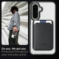 thumbnail image 6 of For Samsung Galaxy S25 Magnetic Clear Wallet Phone Case,Magnetic Detachable Card Holder,Compatible with Mag-Safe,Military-Grade Protection,Shockproof Transparent Thin Fit Phone Case,Black, 6 of 8