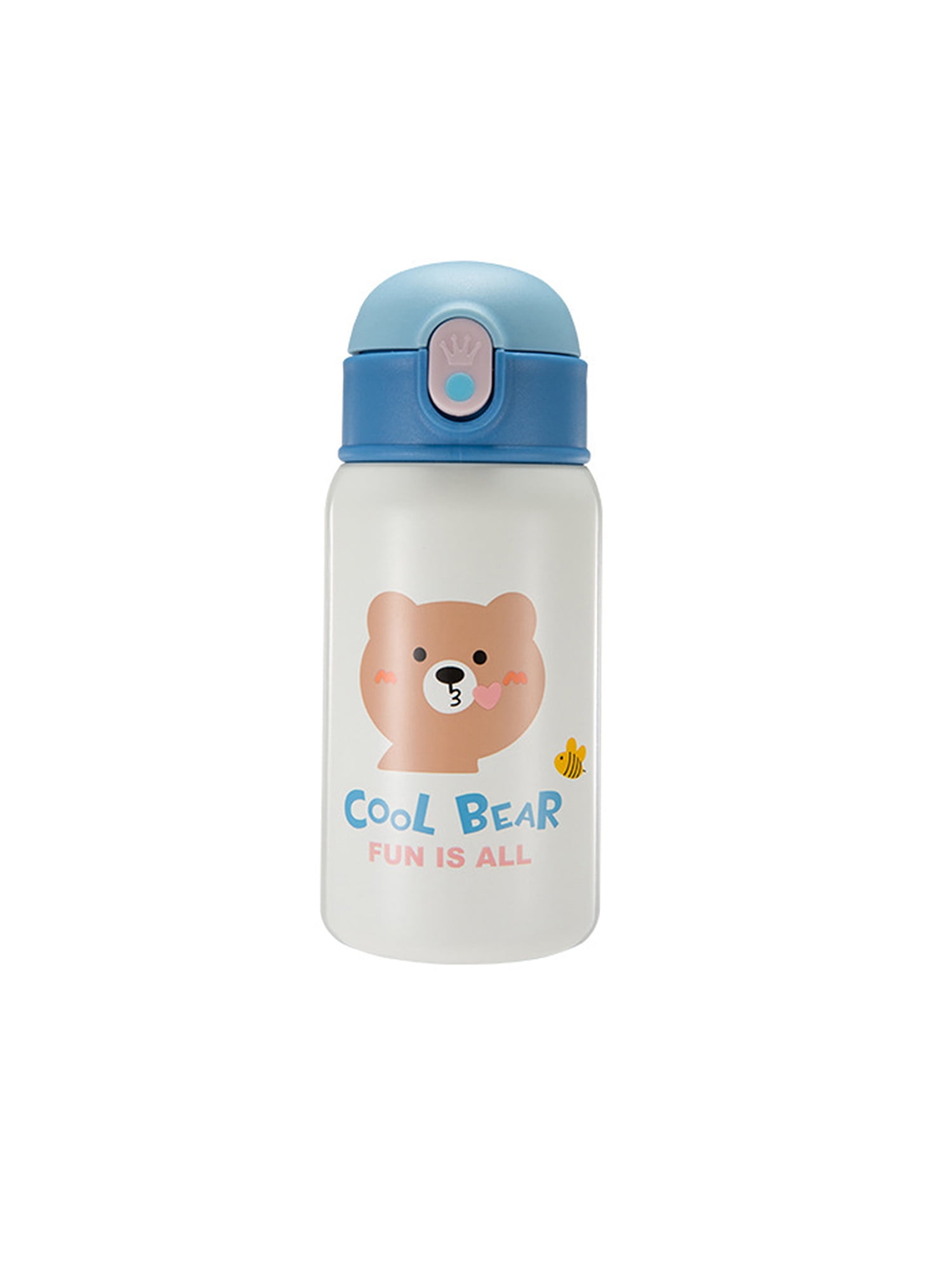 Bc Babycare 240/350ML Stainless Steel Thermos Cup Anti-choke Outdoor Straw  Vacuum Flask Bottle Leak-proof Baby Insulated Cup