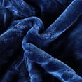 thumbnail image 7 of Heavy Thick Bed Blanket 9Lb for Winter,1 Ply,Embossed Warm Bed Blanket King,85"x95",Navy, 7 of 7