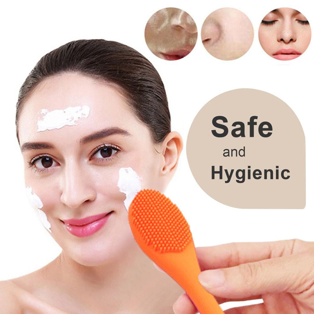 Silicone Face Mask Brushes Dual Headed Facial Mud Mask Applicators Soft