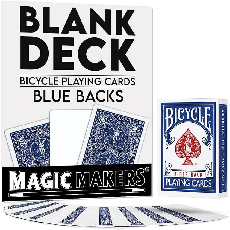 Bicycle Blank Face Blue Back Deck