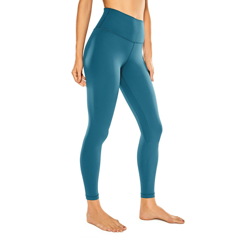 GetUSCart- CRZ YOGA Women's Naked Feeling I 7/8 High Waisted Yoga Pants  Workout Leggings - 25 Inches Petrol Blue X-Large