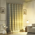 thumbnail image 2 of Sun Zero Edmund 2-pack Monochrome Brushstrokes Magnetic Closure 100% Blackout Grommet Curtain Panel Pair, 40"W x 84"L, Olive Green, 2 of 8