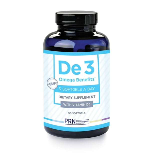 PRN DE3 Omega Benefits (New & Improved Formula 3 Per Day Serving) Support for Eye Dryness