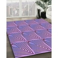 thumbnail image 3 of Ahgly Company Machine Washable Indoor Square Transitional Orchid Purple Area Rugs, 4' Square, 3 of 7