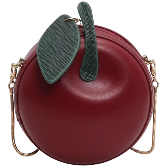 vlrwzc Small Crossbody Purse Apple Cell Phone Bag Leather Shoulder Bag Crossbody Bag With Strap Mini Shoulder Bag Exquisite Chain Crossbody Bag for Women
