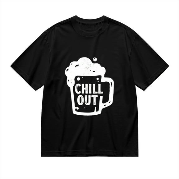 Black T Shirts for Men, Beer, Foam, Graphic Mens Graphic Tees, 24898556,S