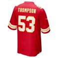 thumbnail image 3 of Men's Nike BJ Thompson  Red Kansas City Chiefs  Game Jersey, 3 of 6