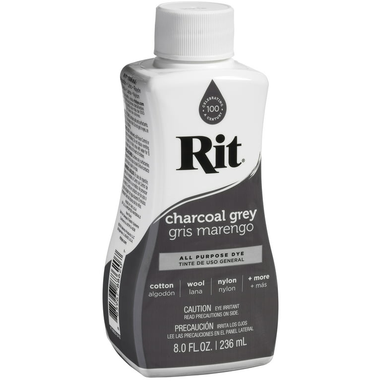 Rit Charcoal Gray Liquid Dye - 8oz - Fabric Dye - Dye & Paint