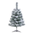 thumbnail image 2 of 18" Snowy Mini Christmas Tree, Snow Flocked Artificial Pine Tree, Flocked Small Tabletop Christmas Tree, Artificial Mini Snow Frost Trees for Home Xmas Office Table Desk, 2 of 7