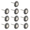 thumbnail image 1 of 10 piezas cepillos de alambre de acero para limpiar pequeños accesorios de herramientas de alimentación pesada para taladro para superficies de Cepillo de rueda, 1 of 8