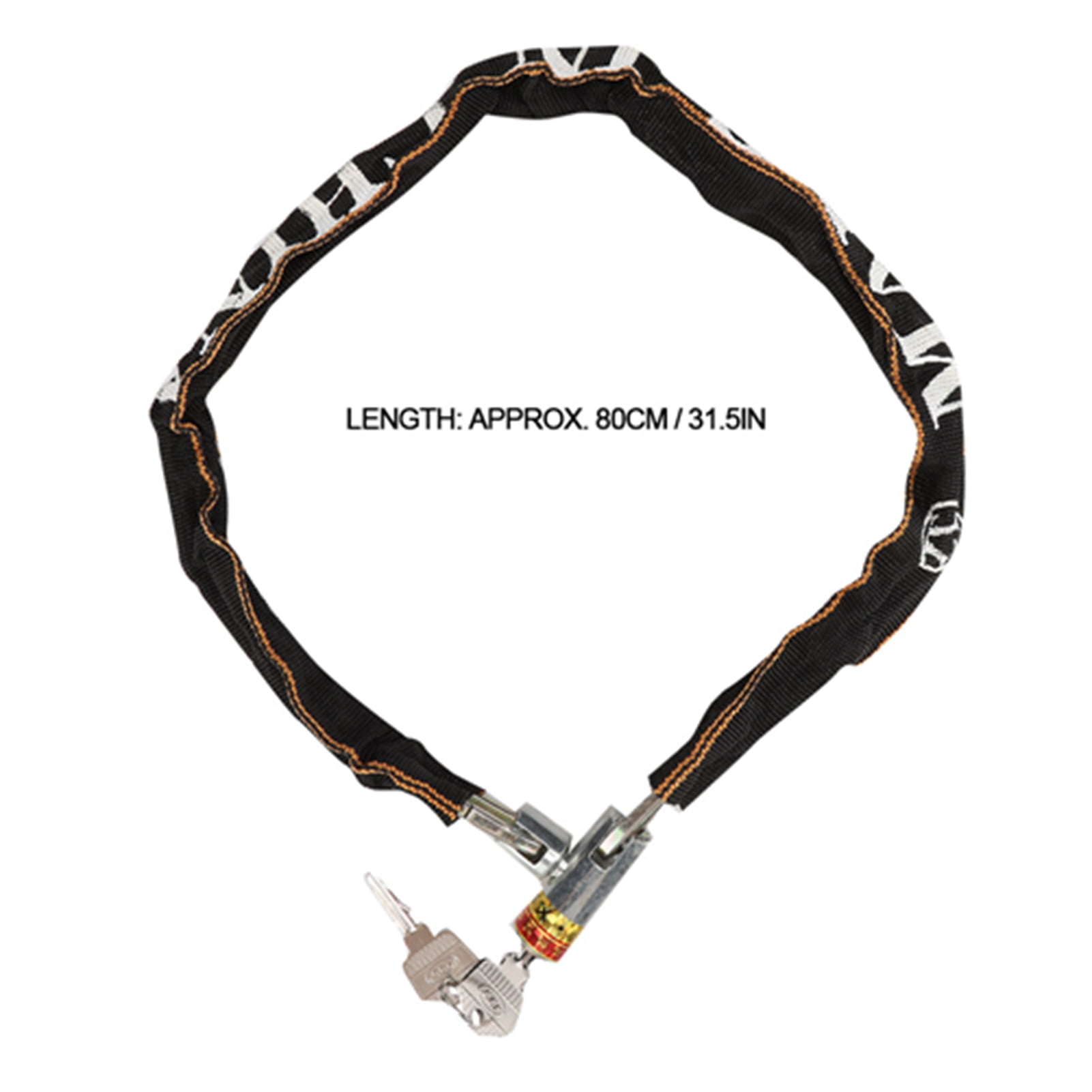 Waterproof Coating Durable Bicycle Lock, Mobility Scooter Chain Lock,  Bicycle for Mobility Scooter Motorcycle Electric Car