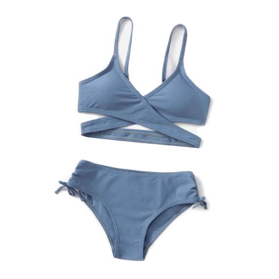 Swimsuits Two Piece Bikini Sets Quick Dry Swimwear Girls Bikini 6-7 Years