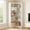 White, variant on GAOMON Corner Tall Bookshelf, Modern Bookcase with Anti-Drop Panel, Bookshelves 5 Tiers,Freestanding Corner Shelf, Display Rack, Storage Organizer for Living Room, Home and Office(Black)